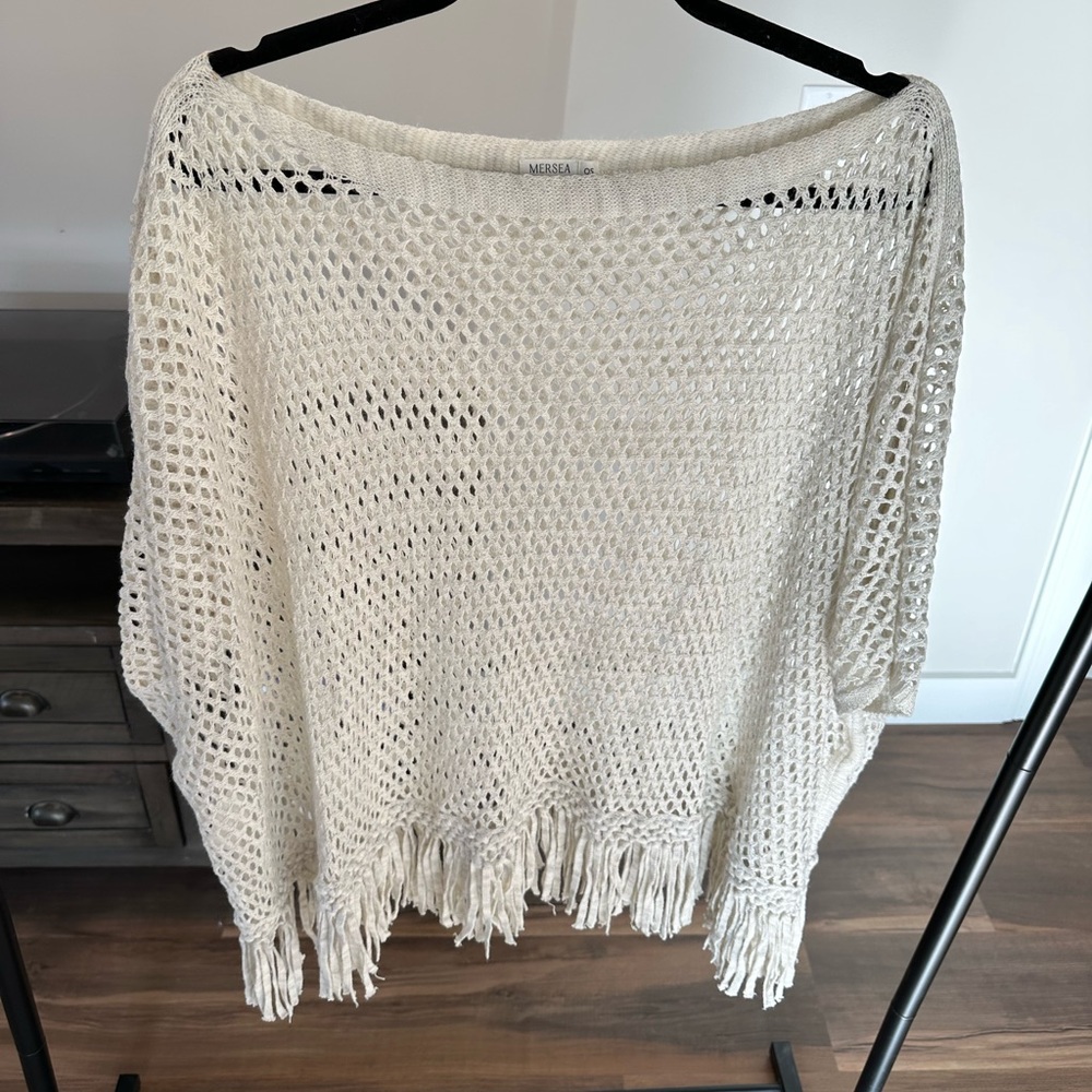 Mer Sea One Size Knit Poncho
